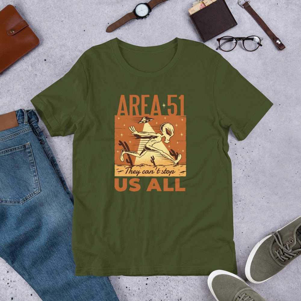 Area 51 Ride Half-Sleeve T-Shirt — Olive