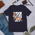 Robotic Hand Half Sleeve T-Shirt — Navy