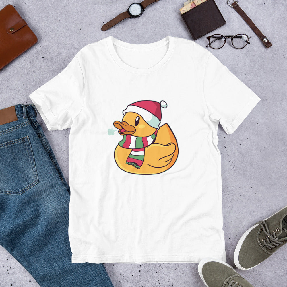Christmas Duck graphic tee front print – Fourth Dimension Club