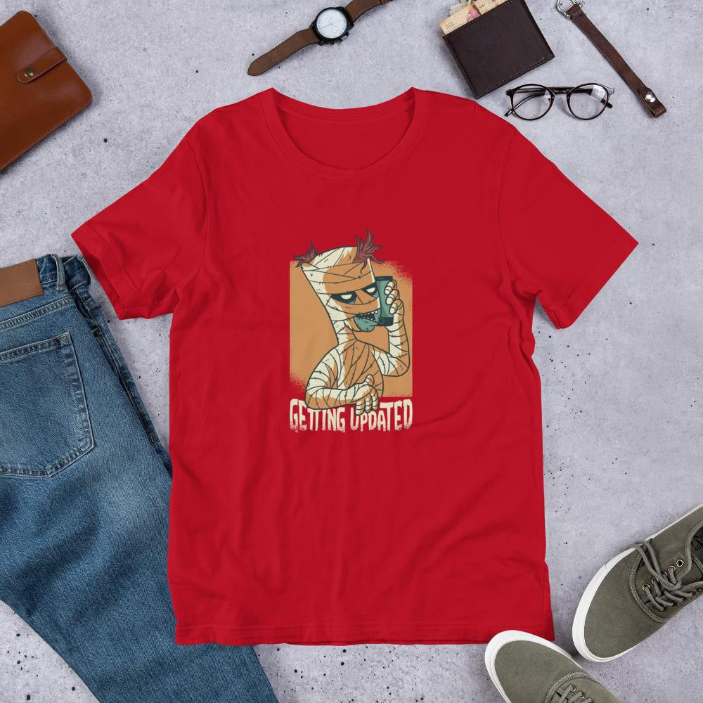 Modern Mummy Half Sleeve T-Shirt — Red