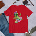Alien Skater Half-Sleeve T-Shirt — Red