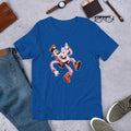 Falling Robot Half Sleeve T-Shirt — True Royal