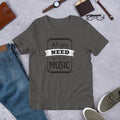All You Need Is Music graphic tee front – Fourth Dimension Club