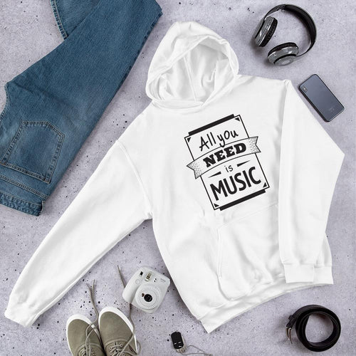 All You Need Is Music graphic hoodie – Fourth Dimension Club