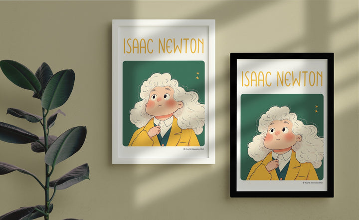 Isaac Newton Framed Poster #GeniusDoodles