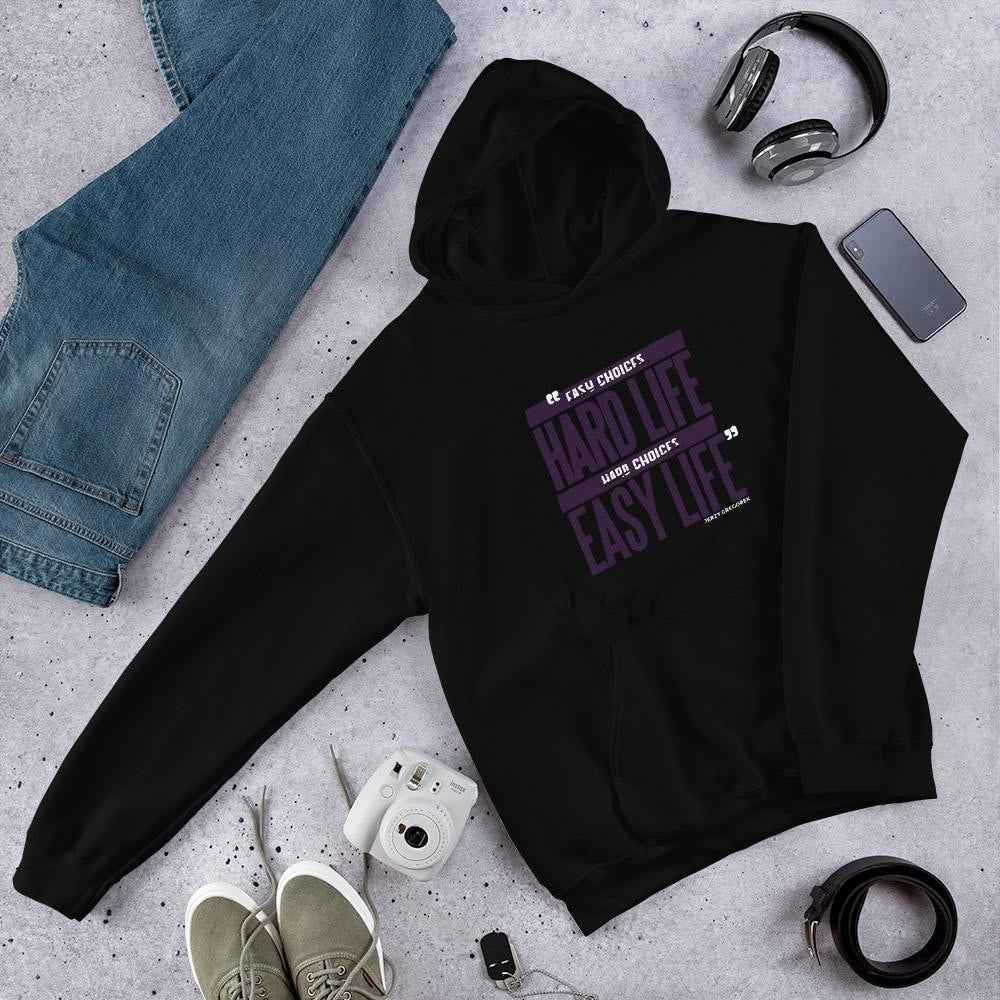 Life Choices Unisex Hooded Sweatshirt — Black