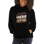 Here To Ignore Unisex Hooded Sweatshirt — detail view 5