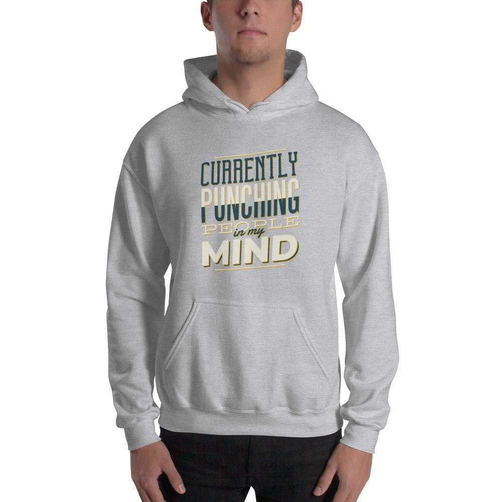 Punching People Unisex Hooded Sweatshirt — detail view 2