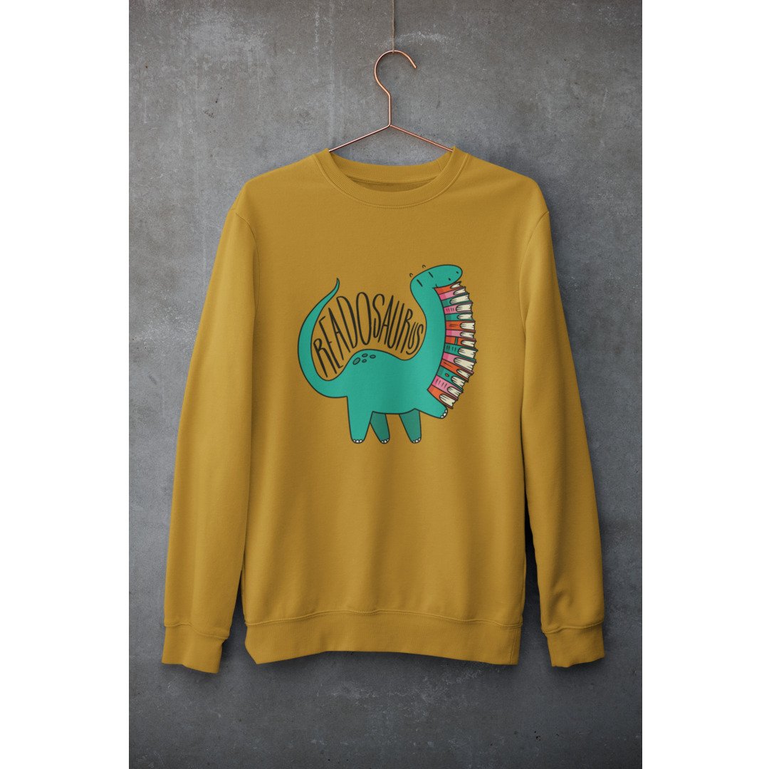 Readosaurus graphic sweatshirt – Fourth Dimension Club