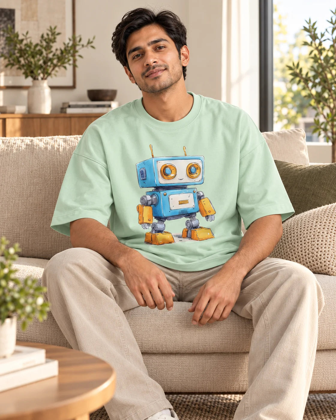 Rex Oversized French Terry T-Shirt #Adorabots