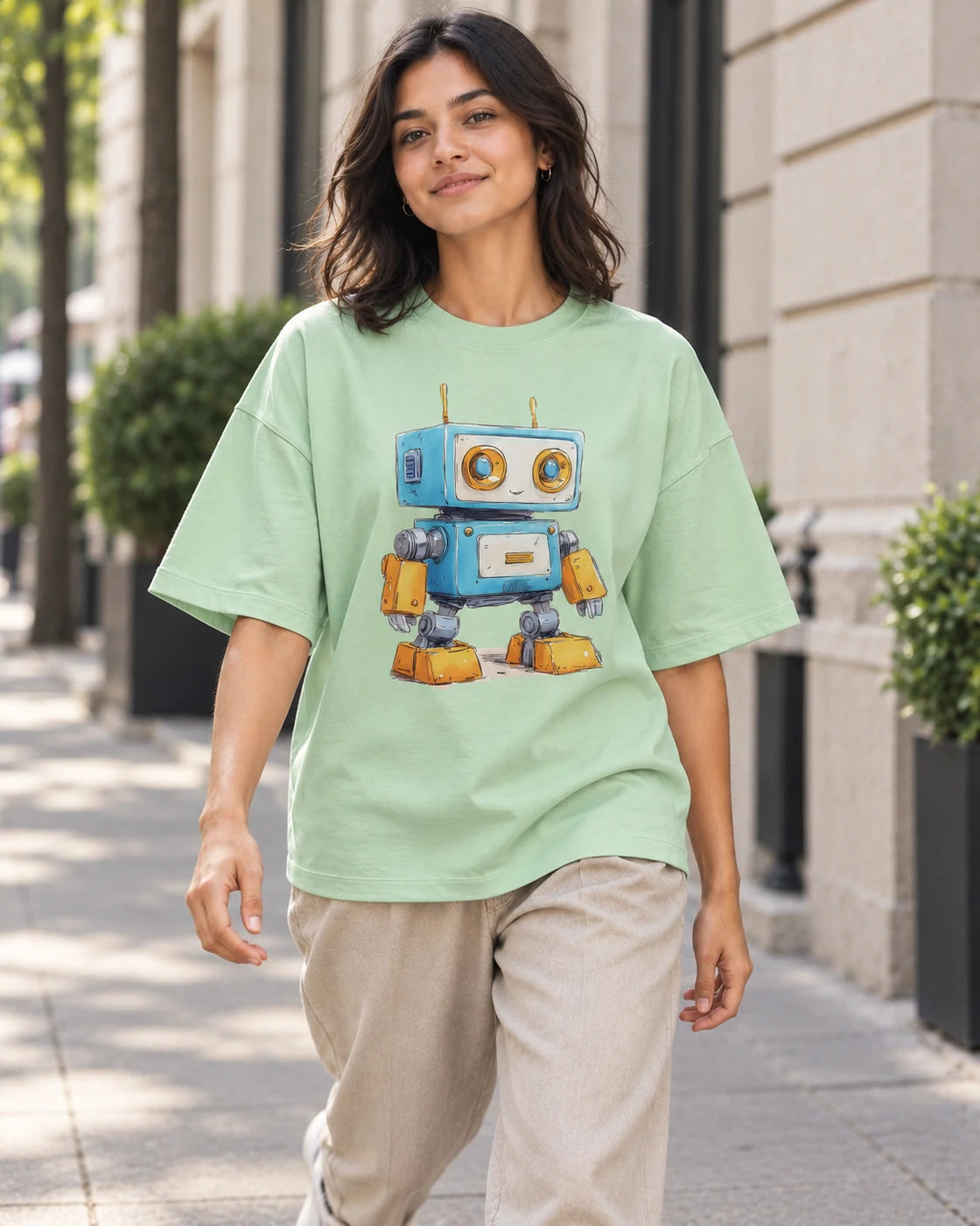 Rex Oversized French Terry T-Shirt #Adorabots