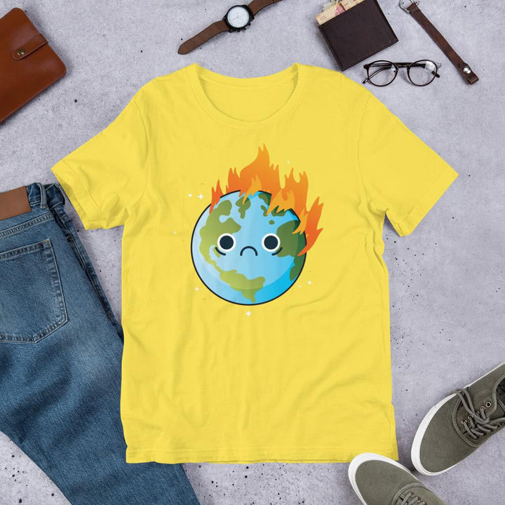 Burning Sad Earth Half Sleeve T-Shirt