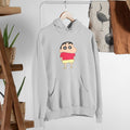 Shinchan Unisex Hooded Sweatshirt — Grey