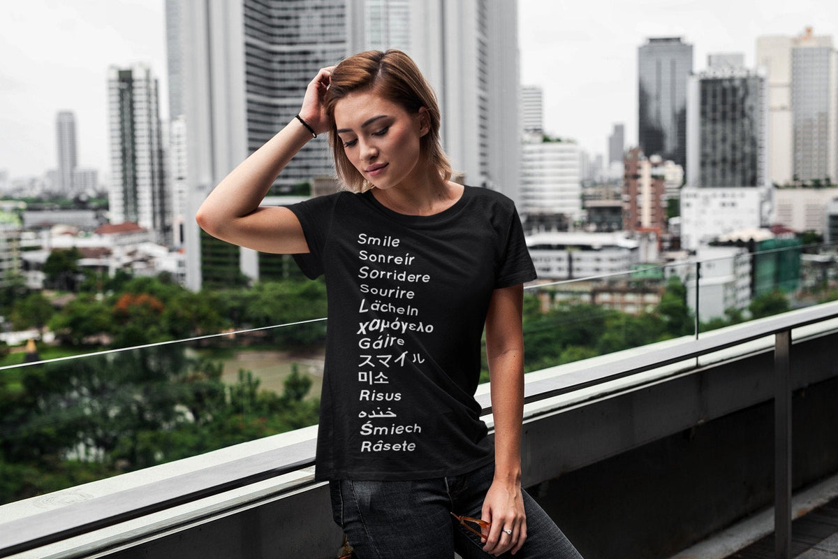 Smile International Languages Unisex Half Sleeve T-Shirt — back view