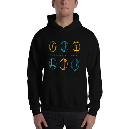 American Football Unisex Hooded Sweatshirt — detail view 2