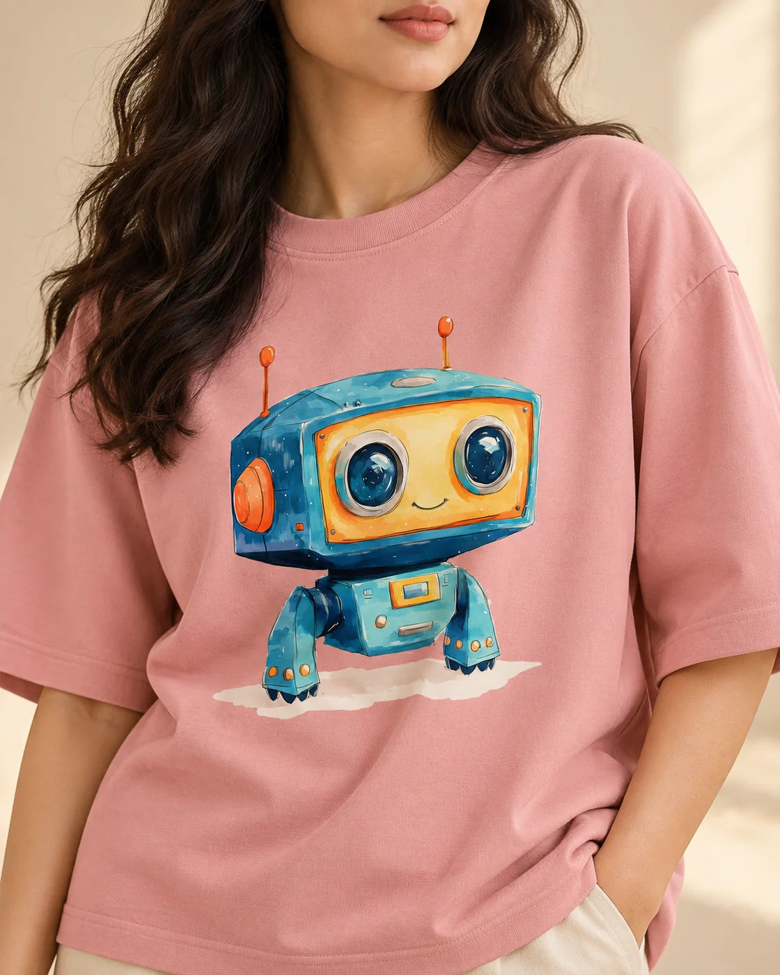 Sunny Oversized French Terry T-Shirt #Adorabots