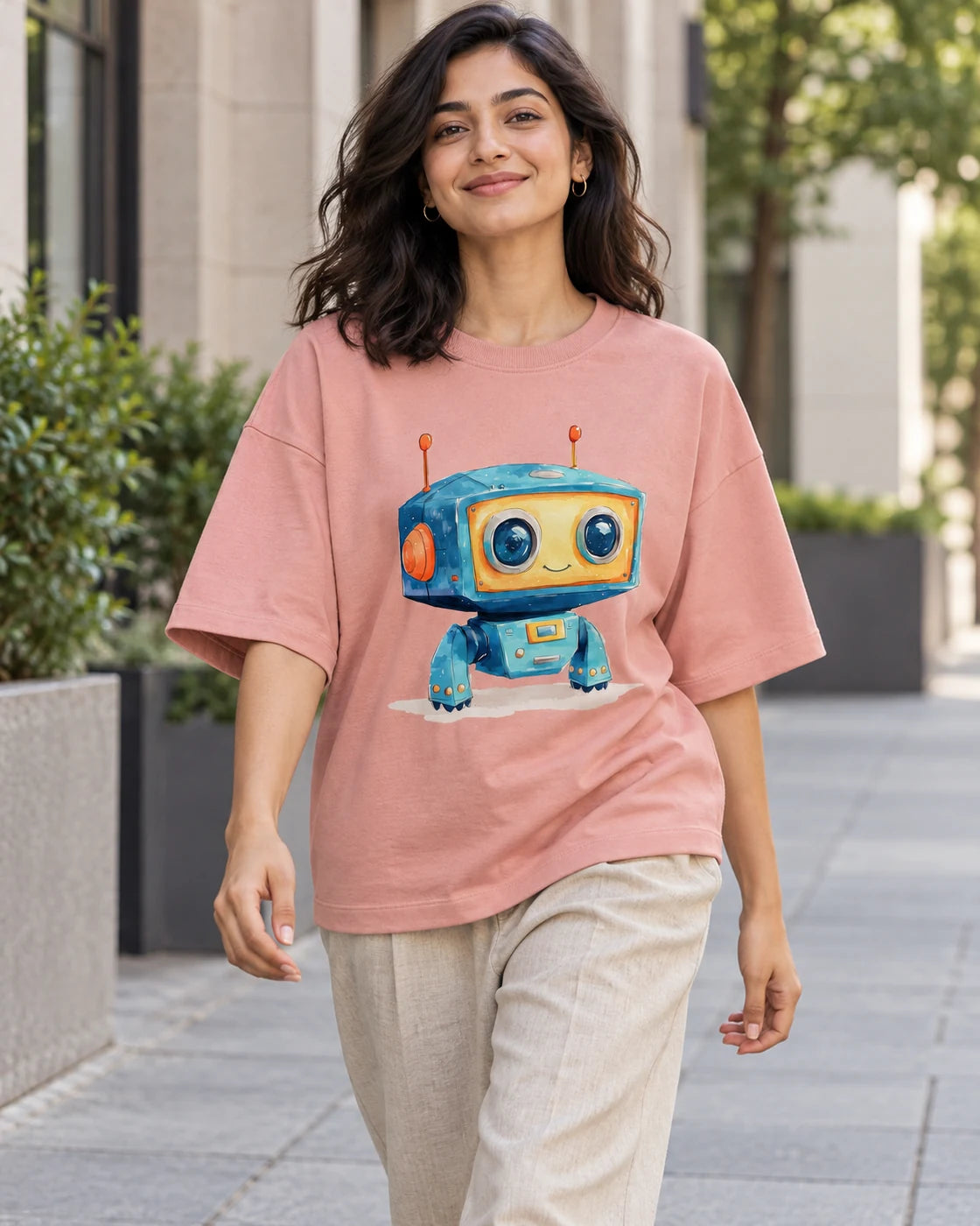 Sunny Oversized French Terry T-Shirt #Adorabots