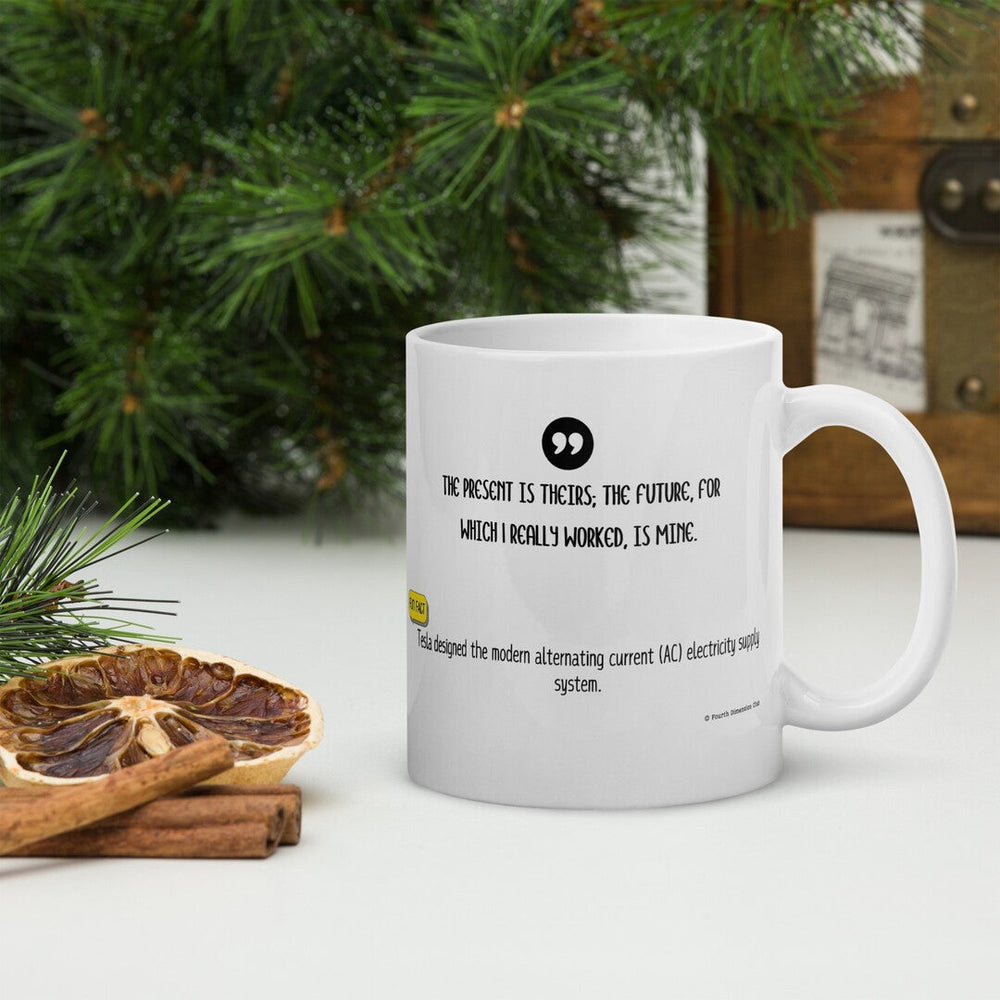 Nikola Tesla Coffee Mug — detail view 2