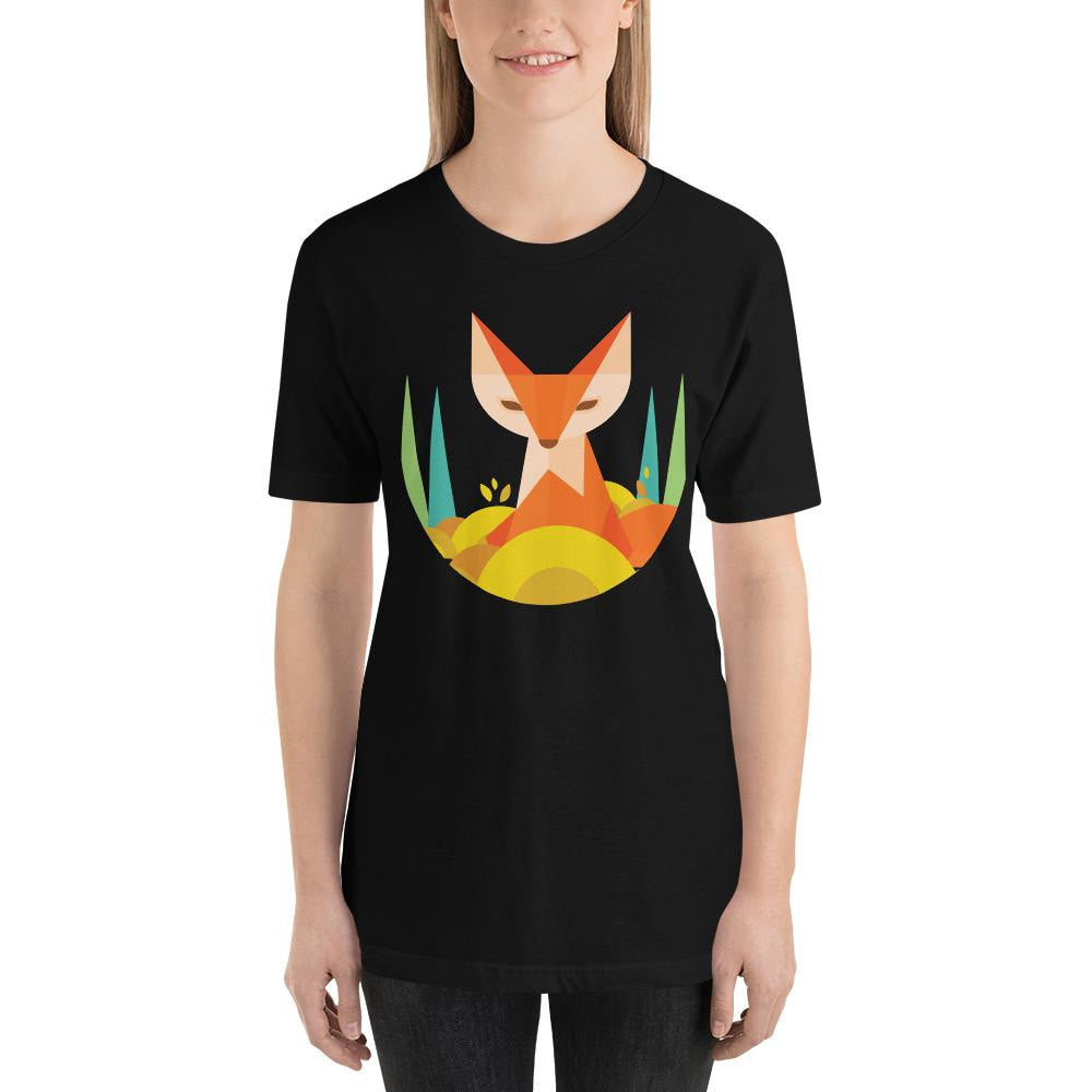 Geometric Fox graphic tee – Fourth Dimension Club