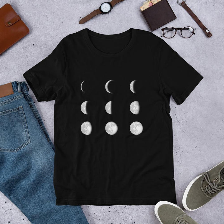 Moon Phases Half Sleeve T-Shirt