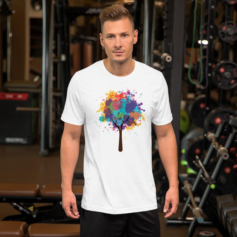 Abstract Tree Half Sleeve T-Shirt — detail view 3
