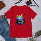 Unicorn poop Half Sleeve T-Shirt — Red