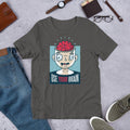 Use Your Brain Half Sleeve T-Shirt — Charcoal