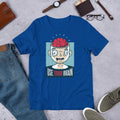 Use Your Brain Half Sleeve T-Shirt — Blue