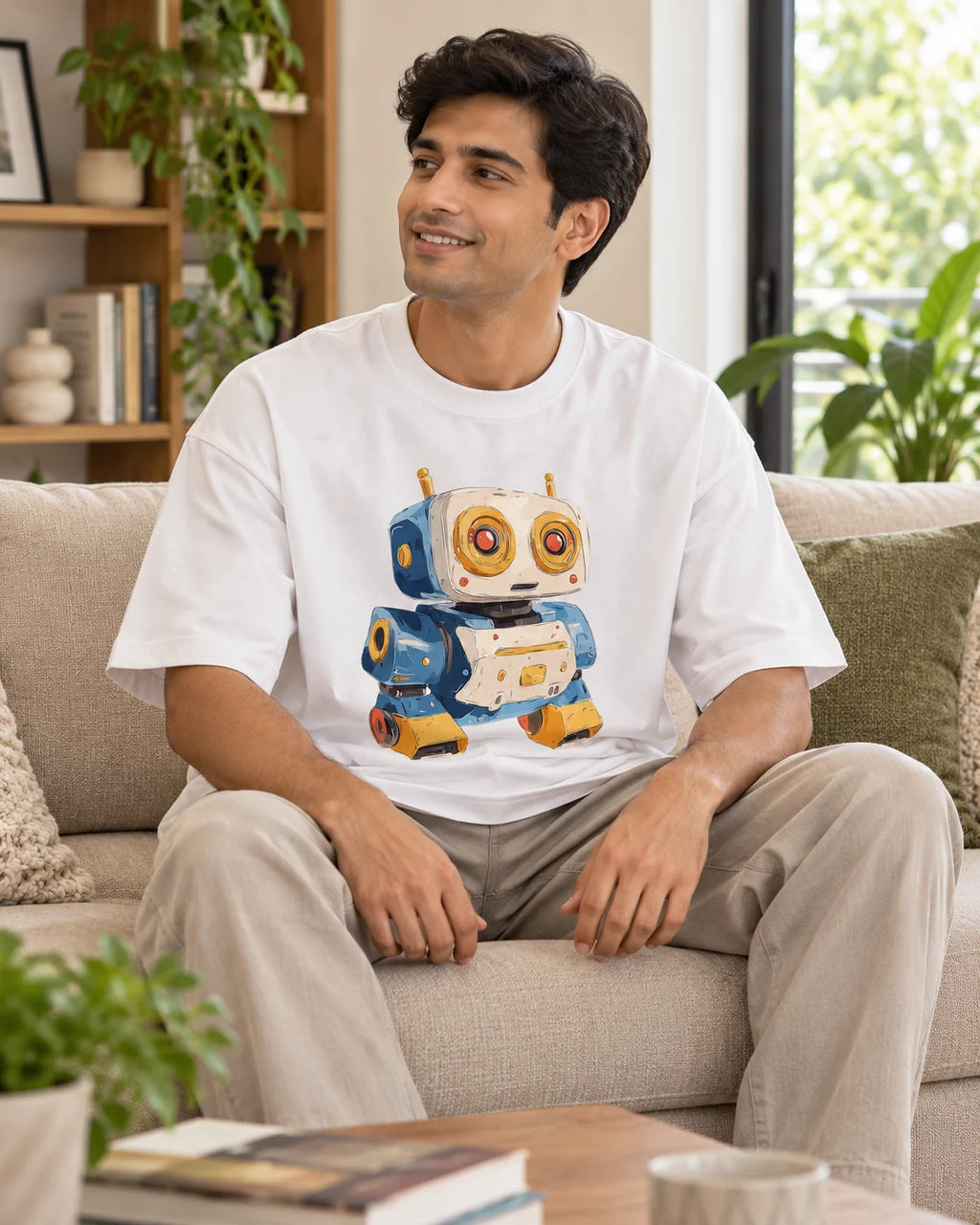 Zappy Oversized French Terry T-Shirt #Adorabots