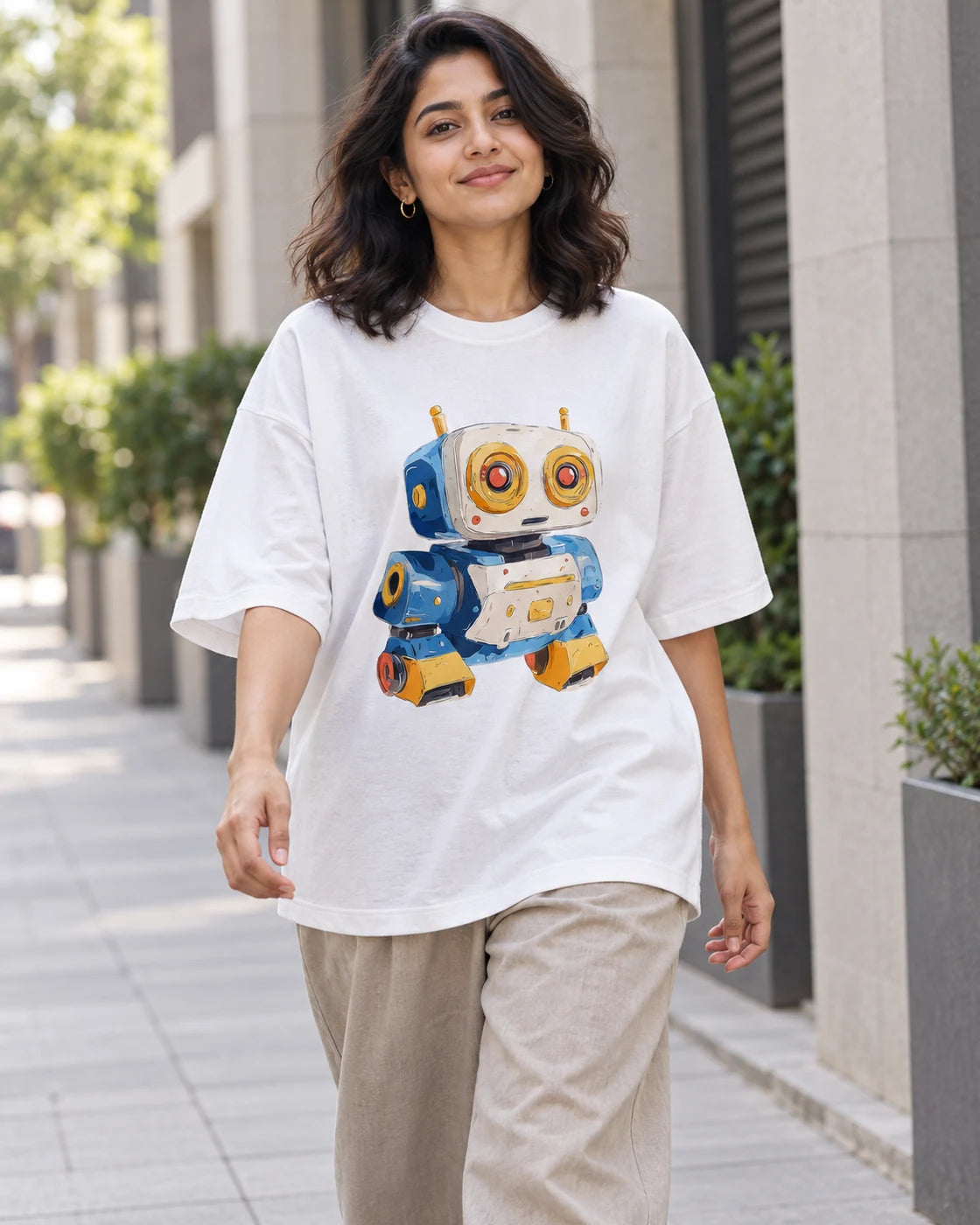 Zappy Oversized French Terry T-Shirt #Adorabots